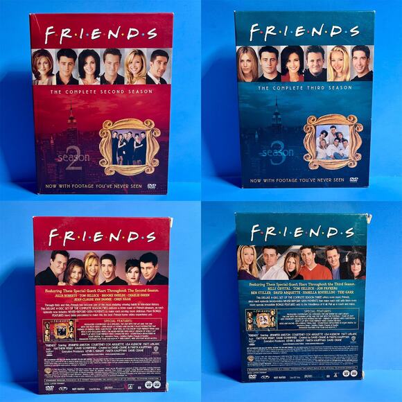 Friends Bundle Complete Seasons 2 & 3 DVD Box Set | 8-Disc Collection - Picture 1 of 10